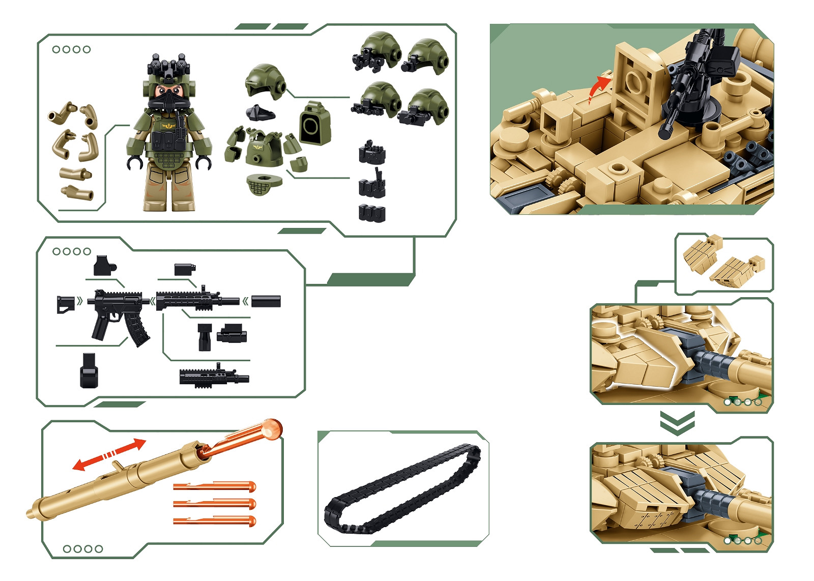 Sluban Sluban Army Type 15 Lichte Tank 1/45 M38-B1577 #16106 - Afbeelding 7