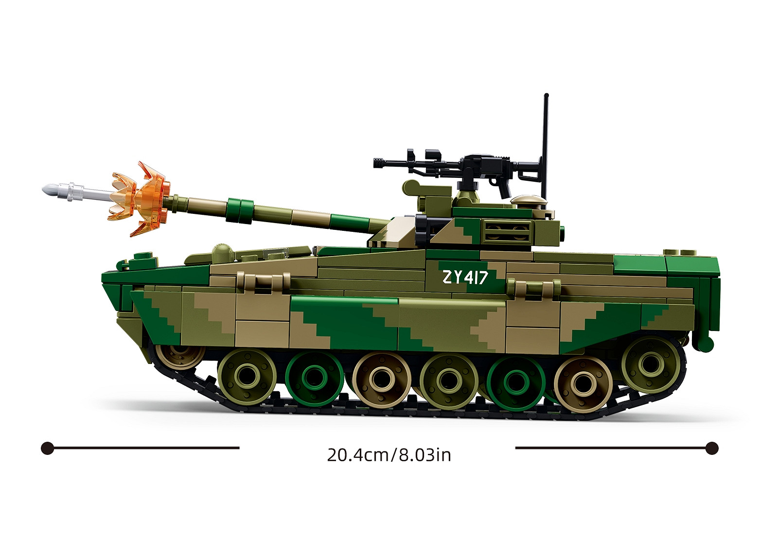 Sluban Sluban Army ZBD-04As Inf. Gevechtsvoertuig M38-B1592 #16181 - Afbeelding 5