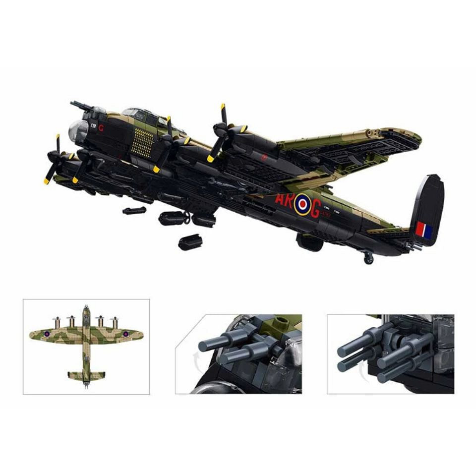 Sluban Sluban Vliegtuig Lancaster Bommenwerper1/44 M38-B1609 #17003 - Afbeelding 4