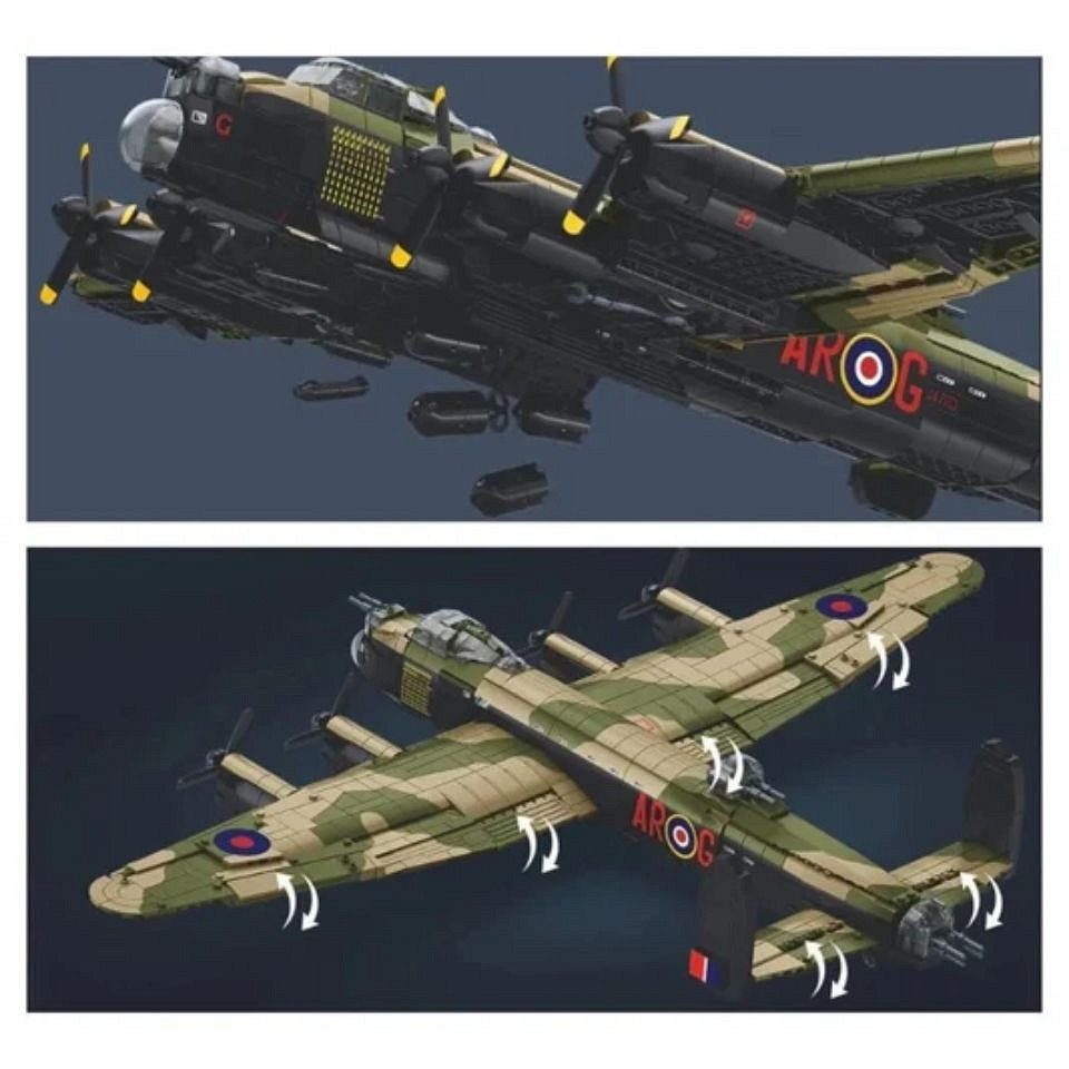 Sluban Sluban Vliegtuig Lancaster Bommenwerper1/44 M38-B1609 #17003 - Afbeelding 5